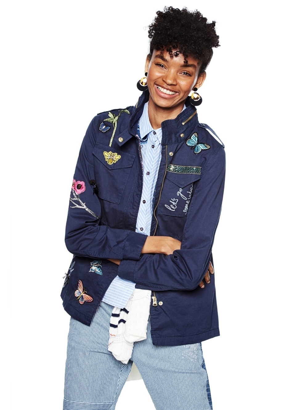 Desigual 'Eclipse' Size 6 Cotton Military Style Jacket